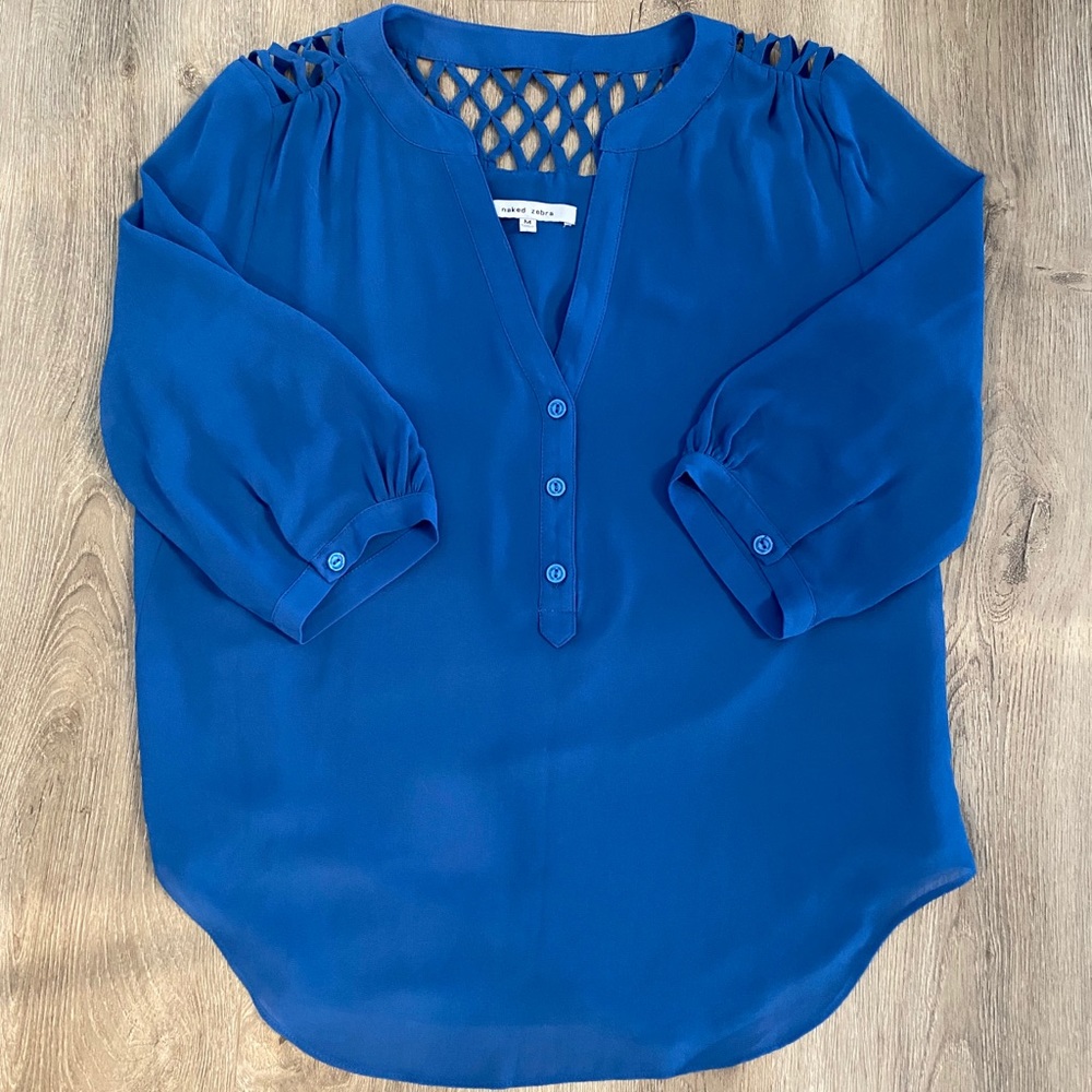 Blue blouse by naked zebra